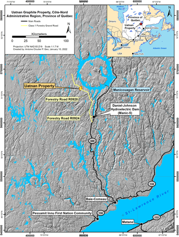Location of the Uatnan Mining Project (Photo: Business Wire)