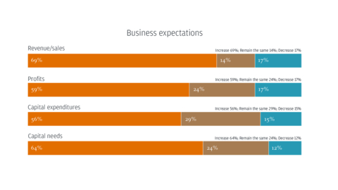 Business expectations (Graphic: Business Wire)