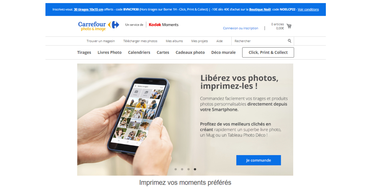 Photo of Kodak Moments crée et lance un site d’impression photo en ligne pour Carrefour France