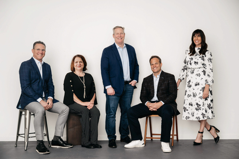 The ON Partners executive leadership team, from left: COO Greg Kleeh, Chief Training and Development Officer Caryn Avante, Co-Presidents Matt Mooney and Tim Conti, and Chief Commercial Officer Vicky Wilkens. (Photo: Business Wire)