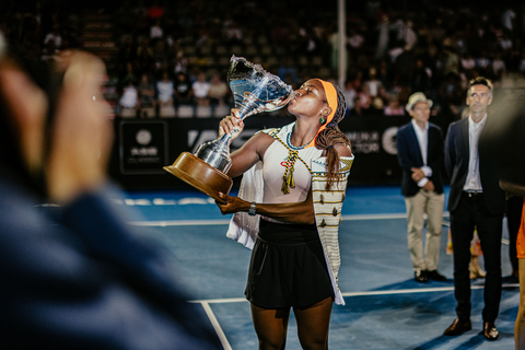 Coco Gauff wins at ASB classic in Auckland, New Zealand. Photo: ASB Classic // Dom Thomas