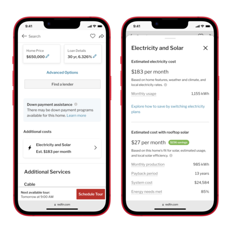 Redfin.com now displays energy cost estimates for homes in the U.S. (Photo:  Business Wire)