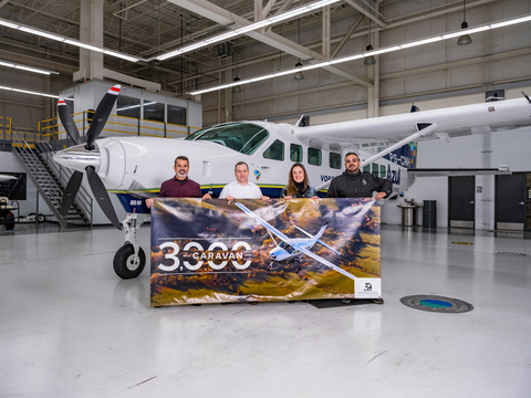 Azul Conecta takes delivery of the 3,000th Cessna Caravan. (Photo: Business Wire)