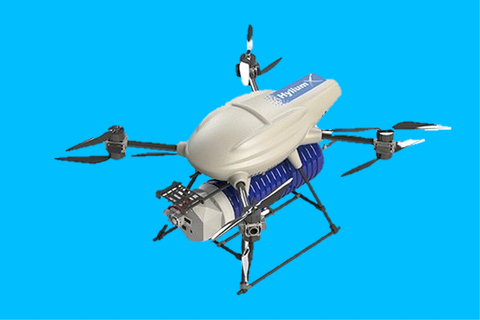 thumbnail Liquid hydrogen multi-rotor drone working towards a 10-hour flight capability. (Photo: Business Wire)