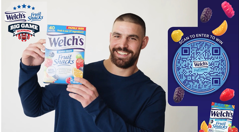 Welch's® Fruit Snacks and Flowcode Launch Omnichannel Media Campaign for The Big Game featuring Professional Football Player, Mark Andrews (Photo: Business Wire)