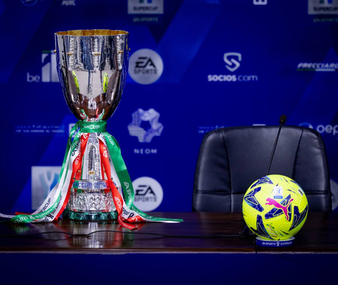 Momentos en la conferencia de prensa previa a la Supercopa de Italia a jugarse mañana