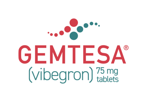 GEMTESA® (vibegron) 75 mg tablets logo.