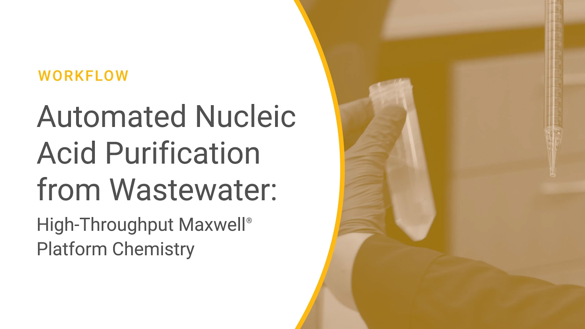 The new kit, launched by Promega, pairs the company's Maxwell® HT chemistry with Ceres Nanosciences' Nanotrap® particles to create a workflow for nucleic acid purification from wastewater that is easily automated in a high-throughput workflow.