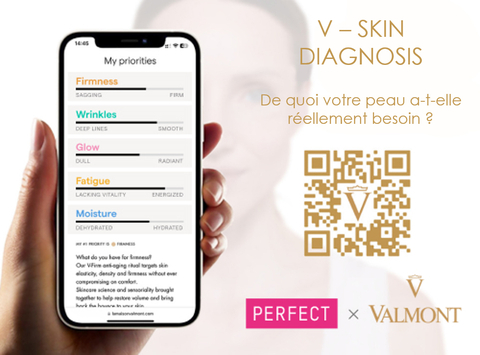 Valmont lance sur son site web le diagnostic de peau instantané en IA de Perfect Corp.(Photo: Business Wire)