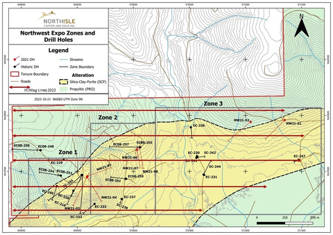 Figure 5: Northwest Expo 2023 Geophysical Survey Lines (Graphic: Business Wire)