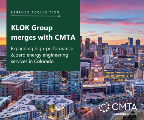 KLOK Group Merges with CMTA, a Legence company (Graphic: Business Wire)