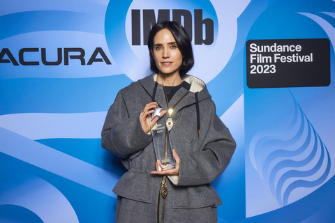 Jennifer Connelly receives the IMDb STARmeter Award at the IMDb Studio at Acura Festival Village on Sunday, January 22, 2023 in Park City, Utah (Photo by Corey Nickols/Getty Images for IMDb)