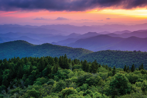 A scenic view of the Blue Ridge Parkway mountains. (Photo: Business Wire)