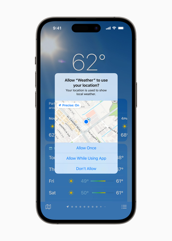 “Taking Charge of Your Privacy on iPhone” will explore Location Services privacy controls, a powerful way for users to manage which apps have access to their location. (Photo: Business Wire)