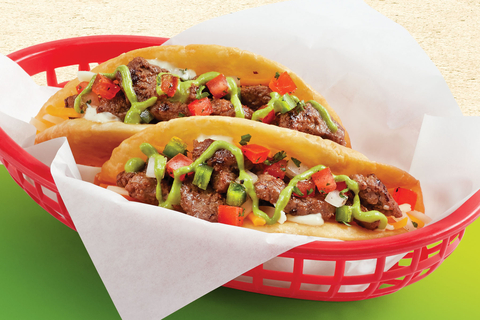 The Spicy Chimi Fajita Taco originally was available at Fuzzy’s Taco Shop in early 2021 and was the second-highest selling taco LTO in the past five years, appearing on 8.4% of checks during the six-week promotion. (Photo: Business Wire)