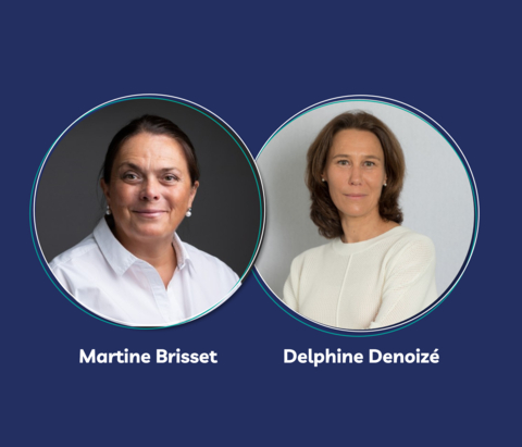 thumbnail (L-R): Martine BRISSET (General Manager Biodegradation Division, Senior Vice President of Carbios Group, and Executive Committee Member) and Delphine DENOIZE (Innovation Programs Funding, Regulation and LCA Director, and Executive Committee Member)