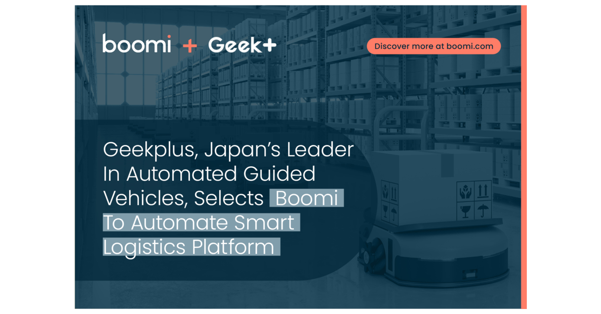 Geekplus, Japan’s Leader In Automated Guided Vehicles, Selects Boomi To ...