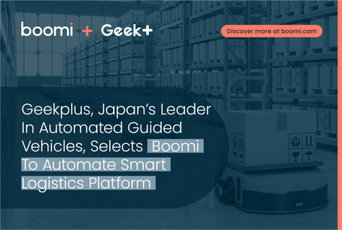 日本自動導引車領域的領導者Geekplus選擇Boomi來實現智慧物流系統的自動化（圖片：美國商業資訊）