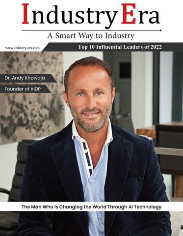 Andy Khawaja is on the cover of Industry Era Magazine as 2022's Top Influential Leader. (Graphic: Business Wire)