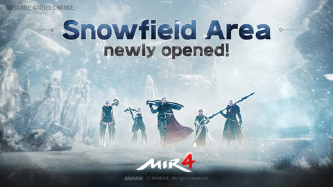 Wemade apresenta novo campo de batalha “Área do Campo de Neve” no MIR4