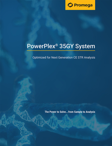 PowerPlex® 35GY System includes "Mini-STRs," Y-STRs and Quality Indicators to help forensic laboratories efficiently analyze DNA for cold cases and sexual assault cases.