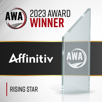Affinitiv Wins the 2023 AWA 'Rising Star' Award (Graphic: Business Wire)