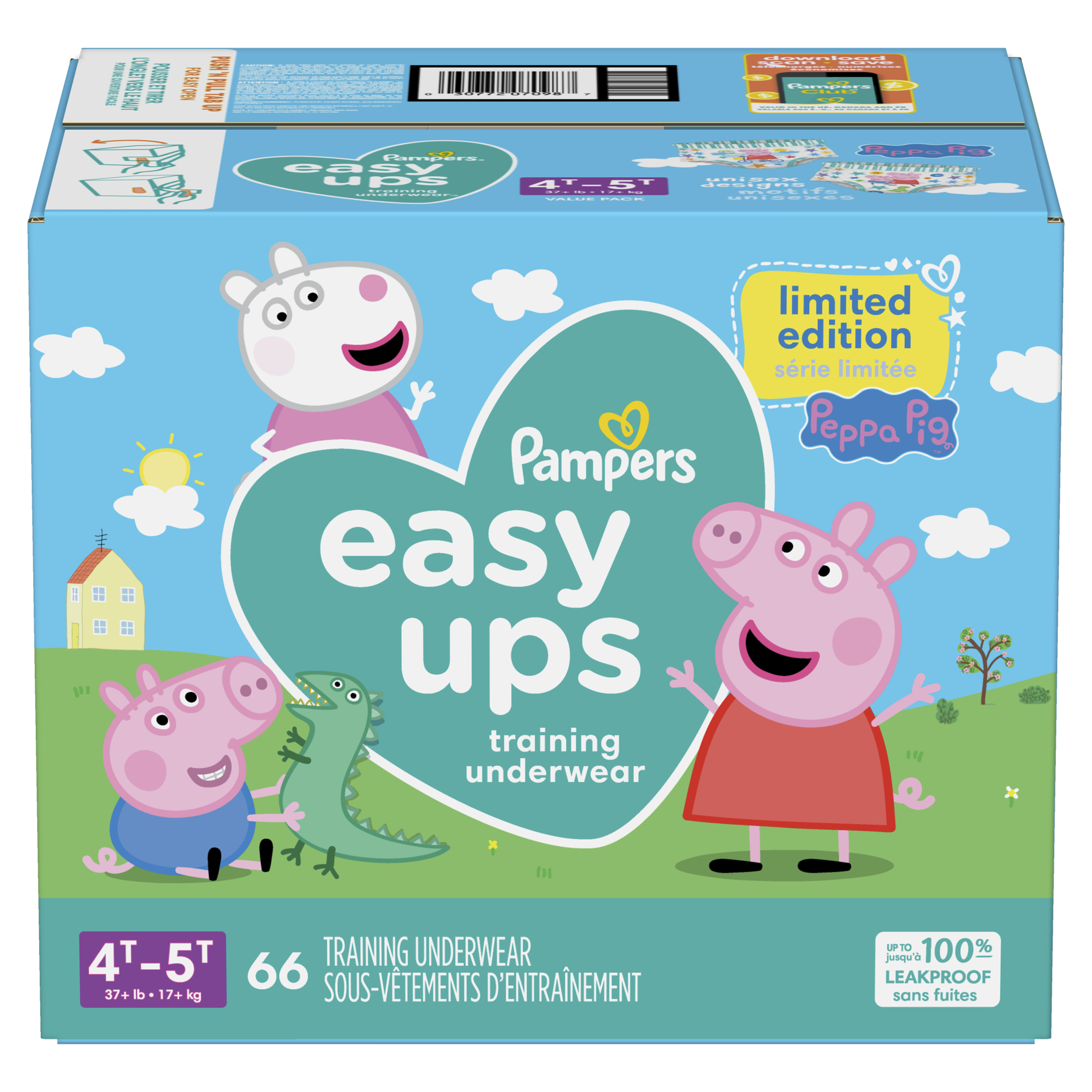Pampers Easy Ups Size 4T-5T Training Pants, 100 ct - Ralphs