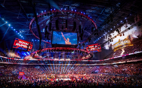 WWE® SMASHES ALL-TIME GATE & VIEWERSHIP RECORDS AT ROYAL RUMBLE® (Photo: Business Wire)