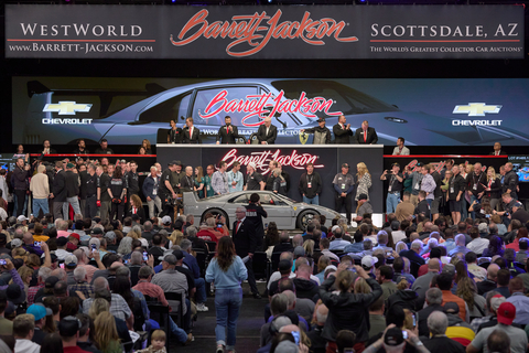 Barrett-Jackson featured a diverse docket of 1,907 No Reserve collectible vehicles totaling more than $184.2 million in auction sales and surpassing 200 world auction records. (Photo: Business Wire)