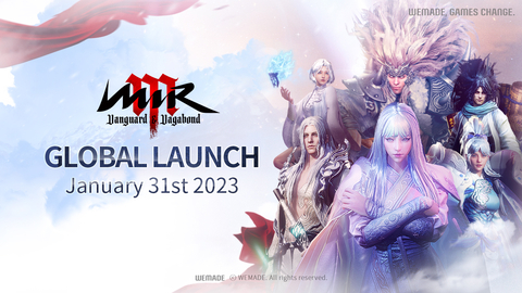 Wemade opens Pre-download for MIR M: Vanguard & Vagabond on January 30, and the official launch begins globally on January 31. (Graphic: Wemade)