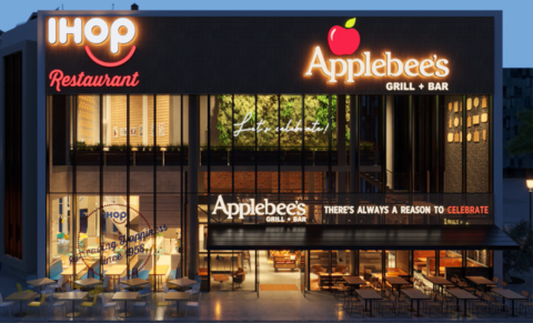 Rendering of dual-brand Applebee's and IHOP location to open in the Al Barsha area of Dubai, United Arab Emirates (UAE). (Photo: Business Wire)