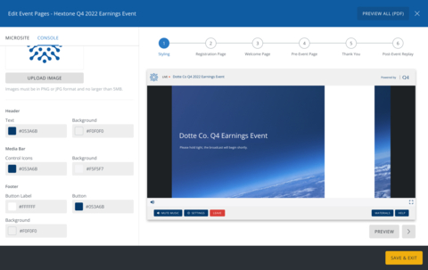 thumbnail Custom Webcast Branding (Photo: Business Wire)