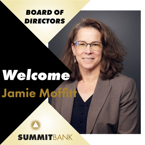 Jamie Moffitt joins Board of Directors for Summit Bank. (Graphic: Business Wire)