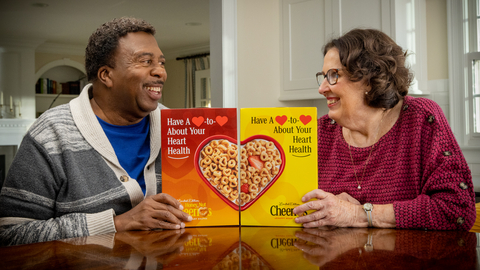 Cheerios is bringing together real-life celebrity besties and former co-stars, Leslie David Baker and Phyllis Smith, to inspire friends and family everywhere to talk to their loved ones about heart health. (Photo: Business Wire)