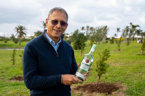 thumbnail Bacardi CEO Mahesh Madhavan plants a cedar sapling in Bermuda – part of the company’s initiative to plant a tree for each of its employees to celebrate 161st anniversary. (Photo: Business Wire)
