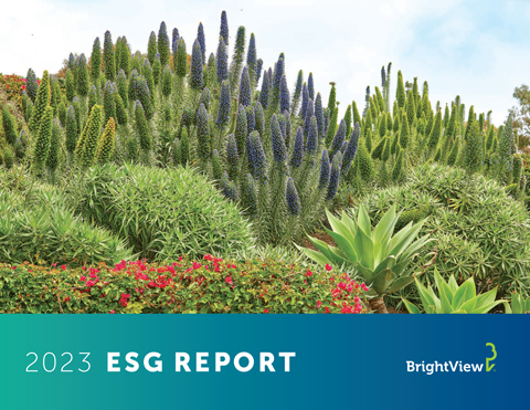 BrightView's 2023 ESG Report outlines the commercial landscaping leader's progress and initiatives to support a healthy planet and engaged workforce.