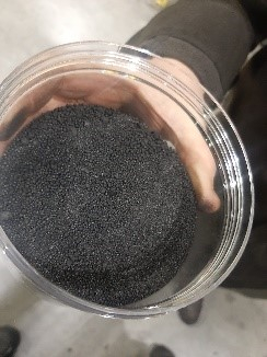 Recovered carbon black removed from reactor (Photo: Business Wire)