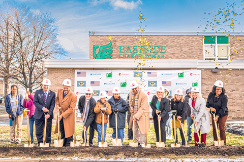 original Students and faculty from Eastside Charter School join dignitaries, corporate leaders, and supporters in celebrating the groundbreaking for the Chemours STEM Hub at Eastside Charter School. (Left to right: Marc DiNardo, KBR Government Solutions; Maurice Ragland, Barclays; Mark Newman, Chemours; students; Aaron Bass, EastSide Charter School; Nicole Poore, Delaware State Senator; Kathy Jennings, Delaware Attorney General; Bethany Hall-Long, Delaware Lieutenant Governor; Sherae'a Moore, Delaware State Representative & EastSide Charter School faculty member) (Photo: Business Wire)