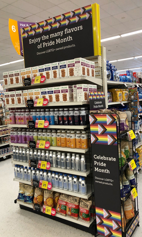 UNFI is committed to developing, fostering, and retaining relationships with diverse-owned suppliers while creating matchmaking sessions between these companies and retail customers. An example of this work occurred in June 2022 when UNFI’s supplier diversity team worked with 400 Stop & Shop stores to create Pride month endcaps showcasing products from eight LGBTQ+ owned suppliers. (Photo: Business Wire)