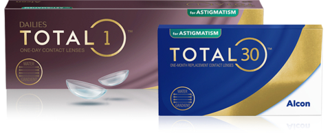 TOTAL30® for Astigmatism and DAILIES TOTAL1® for Astigmatism. (Photo: Business Wire)