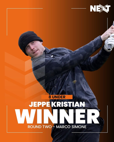 Jeppe Kristian Wins Round 2 of Next Golf Tour (Graphic: Business Wire)