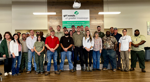 Enviva, Mississippi Forestry Association, Wildlife Mississippi, The Longleaf Alliance, consultants and numerous state agencies come together to discuss recovery plans for Girl Scouts of Greater Mississippi.  (Photo: Business Wire)