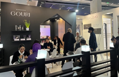 original GOURI Booth at IMCAS Paris 2023 (Photo: Business Wire)