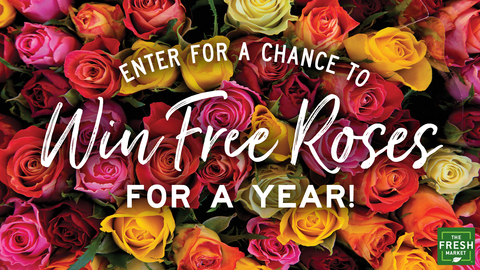 original The Fresh Market is offering its guests a chance to win free Passion Roses™ every month for a year! One winner will be chosen at each of the specialty food retailer's 159 stores. (Graphic: The Fresh Market)
