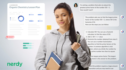 Nerdy announces new AI-enabled products, including an AI-generated lesson plan creator and AI-enabled chat tutoring (Photo: Business Wire)