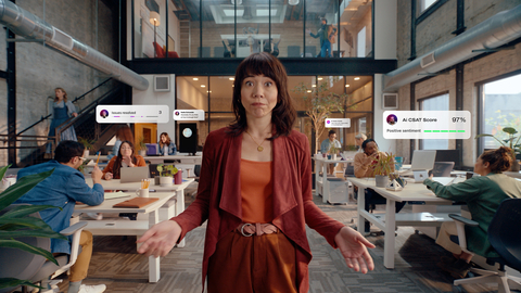 Dialpad debuts its first-ever ad at the Big Game, featuring 42 Ai easter eggs (Photo: Dialpad)