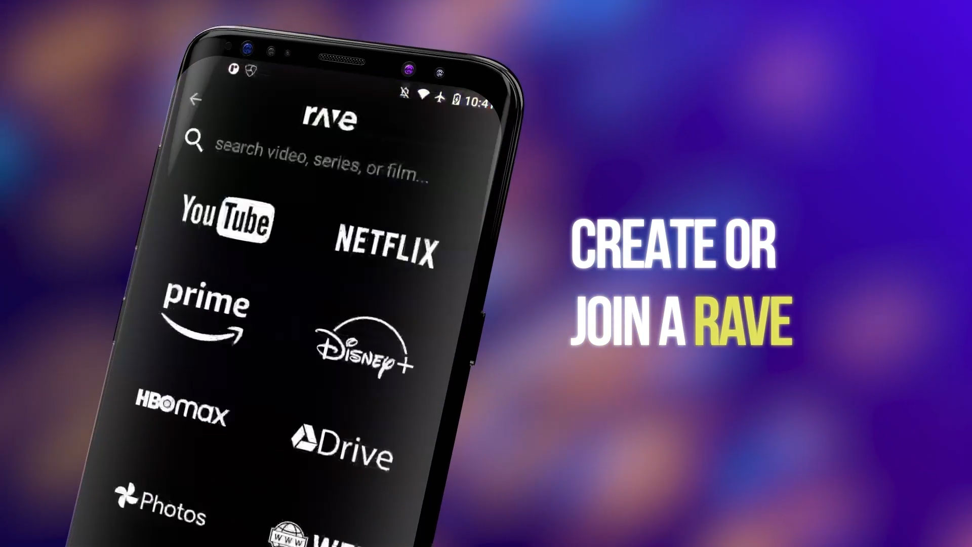 Rave enables users from around the world to stream their favorite content from YouTube, Netflix, Disney+, Amazon Prime, HBO Max & more together while talking and texting.