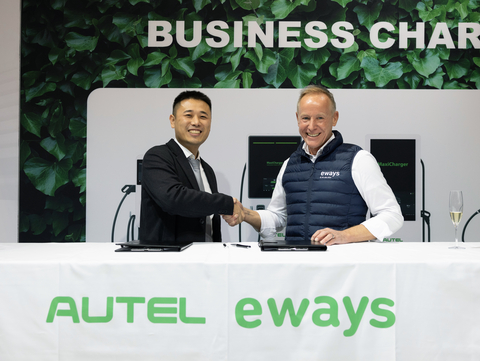 original Autel signs partnership agreement with leading charging operator Eways (Photo: Business Wire)