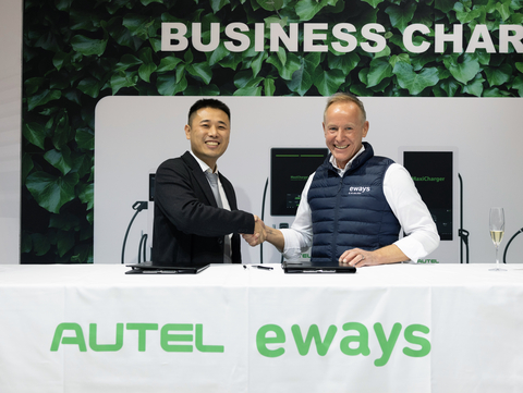 Autel signs partnership agreement with leading charging operator Eways (Photo: Business Wire)