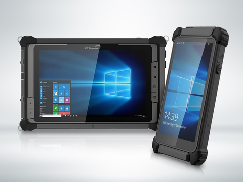 DT362GL (6-inch) and DT382GL (8-inch) Windows® 11 Rugged Tablets with Built-in 60-ft Range Barcode Scanning and UHF RFID Reading (Photo: Business Wire)